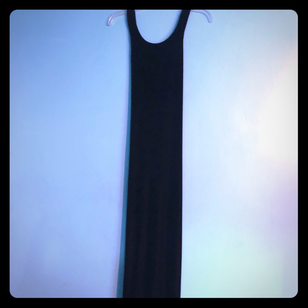 Navy Blue Velvet Maxi Dress